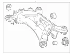 2133505203 - Rear Axle: Rear Axle Carrier for Mercedes-Benz Image