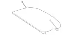 15669045009F52 - : Trim, Rear Shelf for Mercedes-Benz Image
