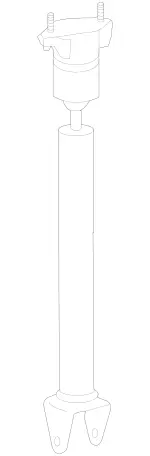 1643202431 - Springs, Suspension and Hydraulics: Shock Absorber for Mercedes-Benz Image