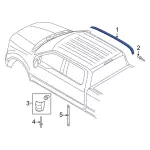 HC3Z2651729AC - Body: Roof Molding for Ford: F-250 Super Duty, F-350 Super Duty, F-450 Super Duty Image