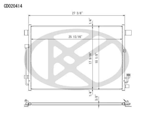 CD020414 - Air Conditioning &amp; Heat: Koyorad A/C Condenser for Koyo Image