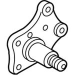3T1Z4A013B - Suspension: Spindle for Ford: Transit Connect Image