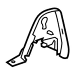 AE9Z7467460BT - Body: Latch Cover for Ford: Explorer, Police Interceptor Utility Image