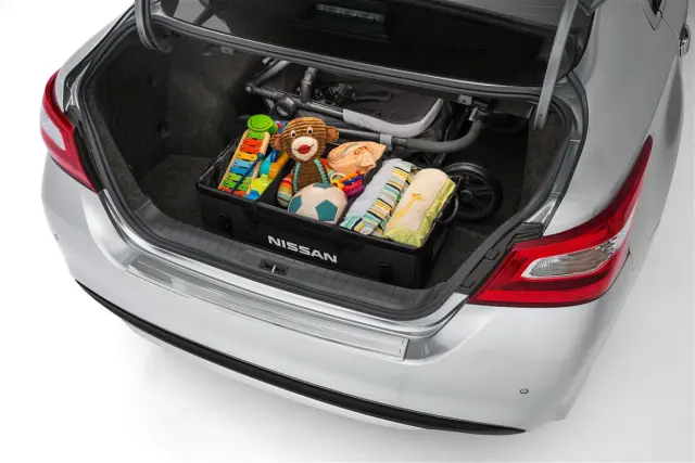 T99C26CA2A - Cargo Management: Sliding Trunk Organizer Tray for Nissan Image