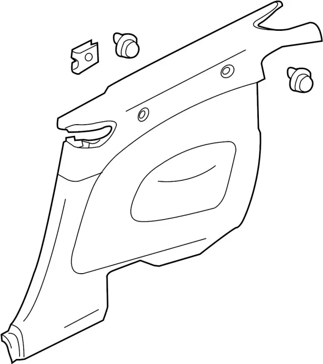 76900JJ70B - : Quarter Trim Panel for INFINITI: G37, Q60 Image