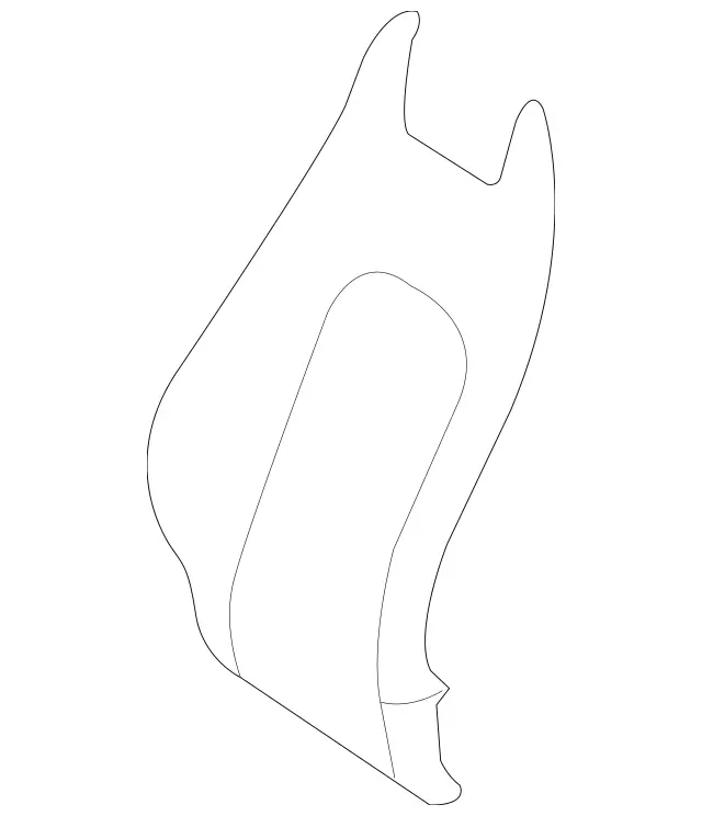 2389107601 - Driver Seat: Padding, Frt. Seat Backr for Mercedes-Benz: E400, E450, E53 AMG Image image