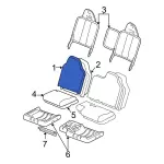 F87Z1064416CAD - Body: Seat Back Cover for Ford: Ranger Image