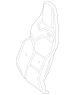 1909100606 - : Padding, Front Seat Backr for Mercedes-Benz: AMG GT, AMG GT Black Series, AMG GT C, AMG GT R, AMG GT S Image