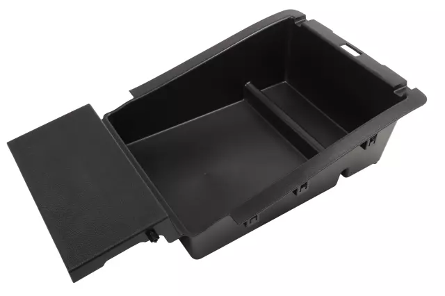 23423286 - Body: Seat Storage Drawer for Cadillac: Escalade, Escalade ESV | Chevrolet: Silverado 1500, Silverado 2500 HD, Silverado 3500 HD, Suburban, Tahoe | GMC: Sierra 1500, Sierra 2500 HD, Sierra 3500 HD, Yukon, Yukon XL Image