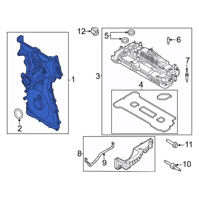 Engine Timing Cover - Ford (K2GZ-6019-L)