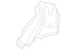 2576374600 - Side Panels: C-Pillar, Outer for Mercedes-Benz Image