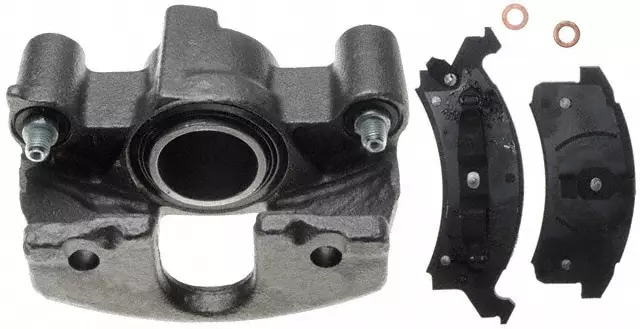18036153 - : Front Disc Brake Caliper Assembly with Semi-Metallic Pads (Loaded Non-Coated), Remanufactured for GM Image