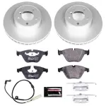 ESK2110 - : Genuine Geomet Coated Rotors, ECE-R90 Brake Pads + Hardware Kit for PowerStop Image