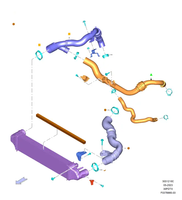 L1MZ6K775C - Cooling System: Inter-cooler for Ford Image