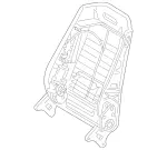 9101234 - Driver Seat: Backrest Frame for Mercedes-Benz Image