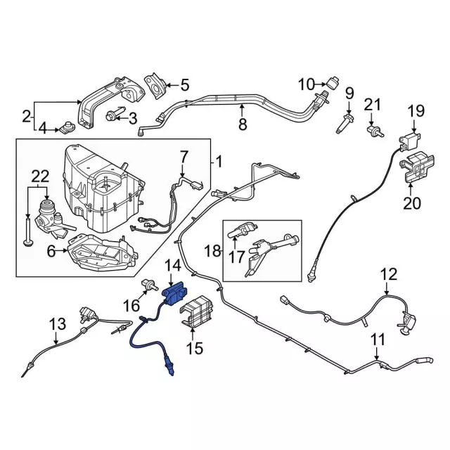 PC3Z5E145A - Emission System: Nox Sensor for Ford: F-250 Super Duty, F-350 Super Duty, F-450 Super Duty, F-550 Super Duty Image