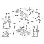 ML3Z6B274E - Engine: Chain Guide for Ford: Bronco, Edge, Explorer, F-150, Fusion, Police Interceptor Utility, Ranger | Lincoln: Aviator, Continental, MKX, MKZ, Nautilus Image