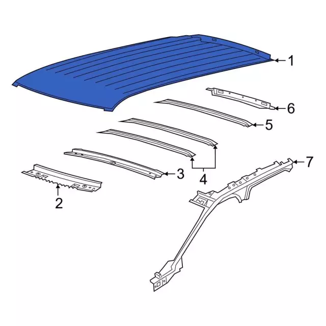 RB5Z7850202D - : Roof Panel for Ford: Explorer, Police Interceptor Utility Image