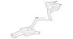 2164903021 - Exhaust System: Exhaust Pipe for Mercedes-Benz: CL550 Image