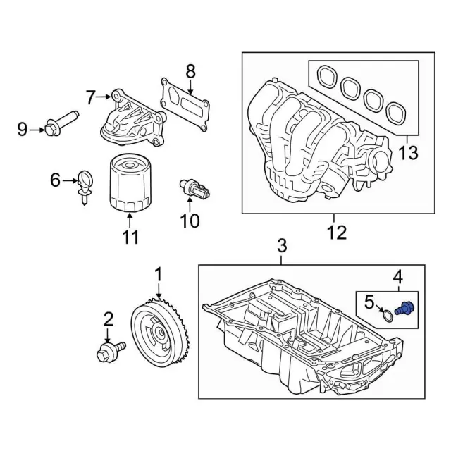 Engine Oil Drain Plug - Ford (ML3Z-6730-B)