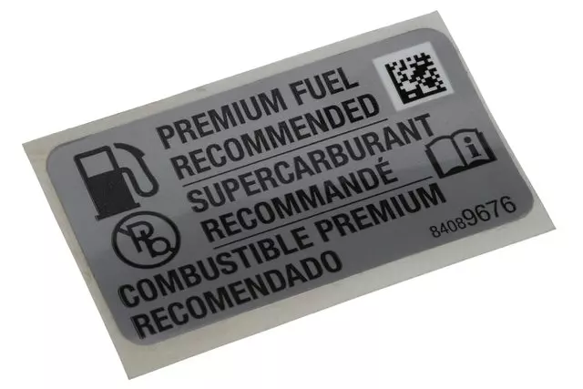 84089676 - Body: Fuel Label for Cadillac: XT4 Image