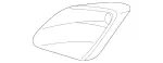 1708200128 - Electrical System: Reflector for Mercedes-Benz: SLK230, SLK320 Image