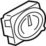 258101LA1A - : Clock for INFINITI: QX56, QX80 Image