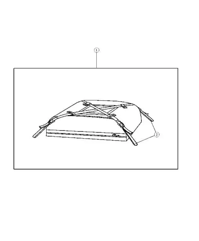 Roof Cargo Carrier, Vinyl - Mopar (82208301)