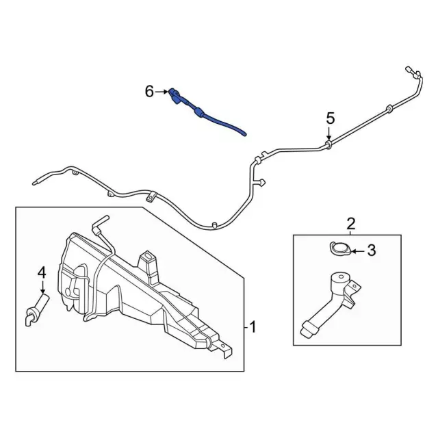 NZ6Z17603B - : Washer Nozzle for Ford: Maverick Image