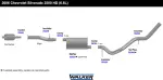 55385 - : Exhaust Tail Pipe 3" Inlet (OD) 3" Outlet (OD) for Walker Exhaust Image