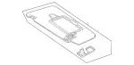 17781061008U26 - Body: Sun-visor for Mercedes-Benz Image