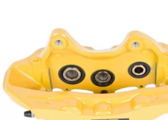 Yellow Front Driver Side Disc Brake Caliper Assembly with Cadillac V Logo - GM (20982719)