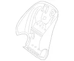 20591054208U04 - Body: Seat Back Panel for Mercedes-Benz Image