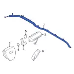 ML3Z18042D95A - Electrical: Inflator Curtain for Ford: F-150 Image