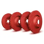 KTFRRFR010172 - : SP Performance, Rotors, Drilled &amp; Slotted, Red Zinc Coated, Kit for SP Performance Image