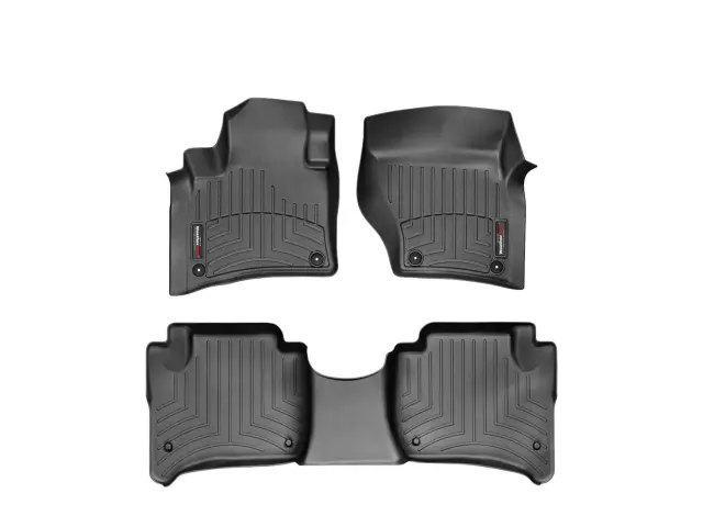 4433312 - Accessories: Front &amp; Rear Black FloorLiner™ DigitalFit® for WeatherTech Image
