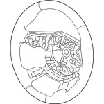 F1EZ3600AF - Steering: Steering Wheel for FORD Image