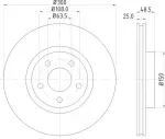 355112192 - : Disc Brake Rotor for Hella Pagid Image