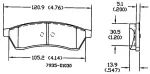 13050828 - : Disc Brake Pad Set for OmniParts Image