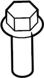 1125N0121 - Engine: Dynamic Damper Bolt for Infiniti Image