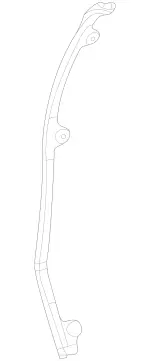 1677324900 - Rear Doors: Cover Strip for Mercedes-Benz: GLE350, GLE450e, GLE580, GLS450, GLS580, GLS63 AMG, Maybach GLS600 Image