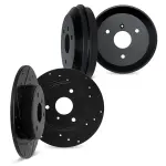 800463125 - : DFC Brake Rotors and Drums - Drilled &amp; Slotted - Black for DYNAMIC FRICTION Image