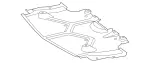 2515200022 - Body: Front Shield for Mercedes-Benz Image