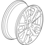 ET1Z1007B - Suspension: Wheel, Alloy for Ford: Transit Connect Image