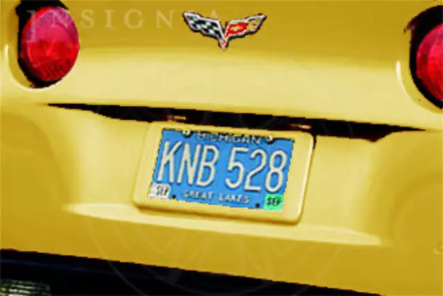 17802354 - Exterior: Rear License Plate Holder - Yellow (45U) for GM Image