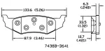 13054072 - Brake: Disc Brake Pad Set for OmniParts Image