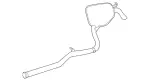 2114901059 - Exhaust System: Exhaust Pipe for Mercedes-Benz Image