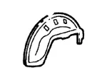 F8AZ5427887AA - Body: Wheelhouse for Ford: Crown Victoria | Lincoln: Town Car | Mercury: Grand Marquis, Marauder Image