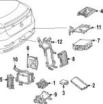 2239008638 - Electrical Equipment and Instruments: Control Unit for Mercedes-Benz: 350SD, EQS 450, EQS 450+, EQS 580, EQS AMG, Maybach EQS 680 SUV, Maybach S580, Maybach S680, S500, S580, S580e, S63 AMG E Performance Image