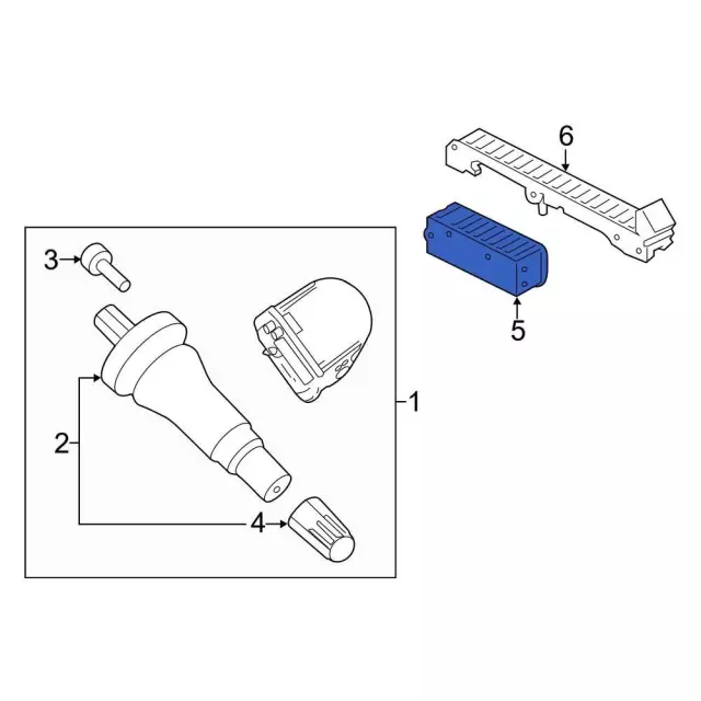 FT4Z15607C - : Tire Pressure Monitoring System (TPMS) Receiver for Ford Image